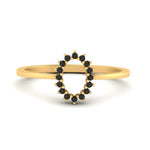 Load image into Gallery viewer, semi-mount-sunflower-halo-black-diamond-engagement-ring-in-yellow-gold-FD9704SMRGBLACK-NL-YG
