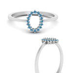 Load image into Gallery viewer, semi-mount-sunflower-halo-blue-topaz-engagement-ring-in-white-gold-FD9704SMRGICBLTO-NL-WG
