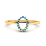 Load image into Gallery viewer, semi-mount-sunflower-halo-blue-topaz-engagement-ring-in-yellow-gold-FD9704SMRGICBLTO-NL-YG
