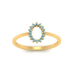 Load image into Gallery viewer, semi-mount-sunflower-halo-blue-topaz-engagement-ring-in-yellow-gold-FD9704SMRGICBLTO-NL-YG
