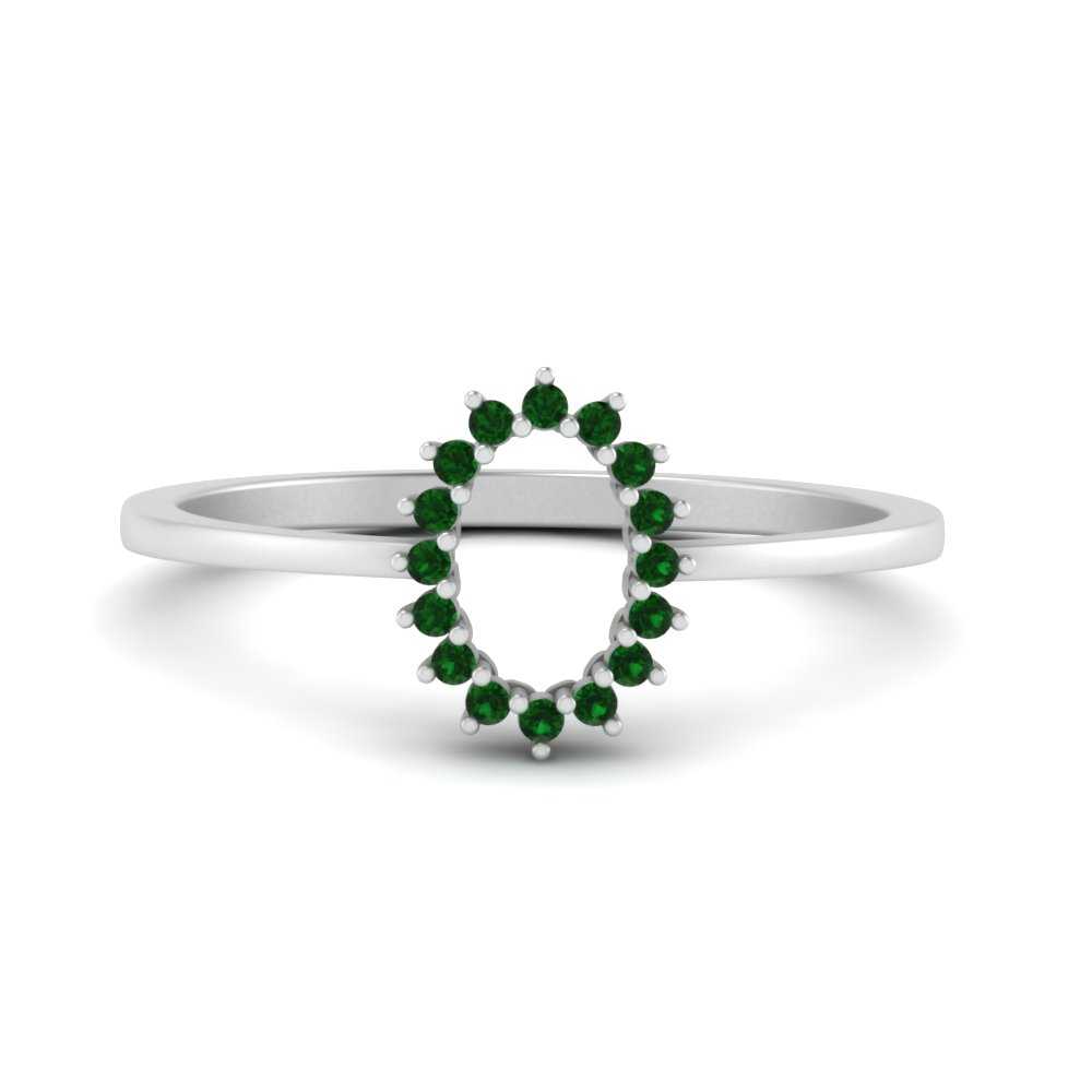 semi-mount-sunflower-halo-emerald-engagement-ring-in-white-gold-FD9704SMRGEMGR-NL-WG