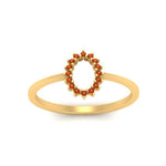 Load image into Gallery viewer, semi-mount-sunflower-halo-orange-sapphire-engagement-ring-in-yellow-gold-FD9704SMRGSAOR-NL-YG
