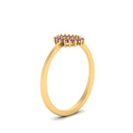 Load image into Gallery viewer, semi-mount-sunflower-halo-purple-topaz-engagement-ring-in-yellow-gold-FD9704SMRGVITO-NL-YG
