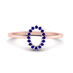 Load image into Gallery viewer, semi-mount-sunflower-halo-sapphire-engagement-ring-in-rose-gold-FD9704SMRGSABL-NL-RG
