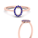 Load image into Gallery viewer, semi-mount-sunflower-halo-sapphire-engagement-ring-in-rose-gold-FD9704SMRGSABL-NL-RG
