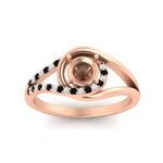 Load image into Gallery viewer, Swirl Split Semi Mount Ring For Women