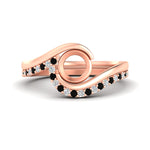 Load image into Gallery viewer, semi-mount-swirl-black-diamond-wedding-band-set-in-rose-gold-fdens7806smgblack-nl-rg.jpg?v=1759906665
