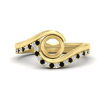 Load image into Gallery viewer, semi-mount-swirl-black-diamond-wedding-band-set-in-yellow-gold-fdens7806smgblack-nl-yg.jpg?v=1759906665

