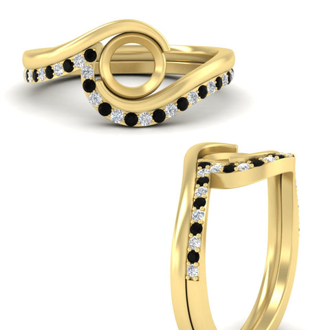 semi-mount-swirl-black-diamond-wedding-band-set-in-yellow-gold-fdens7806smgblackangle3-nl-yg.jpg?v=1759906665