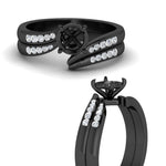 Load image into Gallery viewer, semi-mount-swirl-channel-diamond-bridal-black-set-in-black-gold-FDENS4028SM-NL-BG.jpg
