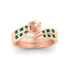 Load image into Gallery viewer, semi-mount-swirl-channel-diamond-bridal-set-with-emerald-in-rose-gold-FDENS4028SMGEMGR-NL-RG.jpg