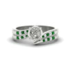Load image into Gallery viewer, semi-mount-swirl-channel-diamond-bridal-set-with-emerald-in-white-gold-FDENS4028SMGEMGR-NL-WG.jpg