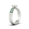 Load image into Gallery viewer, semi-mount-swirl-channel-diamond-bridal-set-with-emerald-in-white-gold-FDENS4028SMGEMGR-NL-WG.jpg
