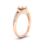 Load image into Gallery viewer, Swirl Split Semi Mount Ring For Women