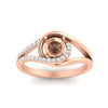Load image into Gallery viewer, Swirl Split Semi Mount Ring For Women