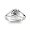 Load image into Gallery viewer, Swirl Split Semi Mount Ring For Women
