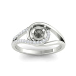 Load image into Gallery viewer, Swirl Split Semi Mount Ring For Women