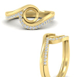 Load image into Gallery viewer, semi-mount-swirl-diamond-wedding-band-set-in-yellow-gold-fdens7806smangle3-nl-yg.jpg?v=1759906665
