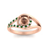 Load image into Gallery viewer, Swirl Split Semi Mount Ring For Women