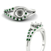 Load image into Gallery viewer, Swirl Split Semi Mount Ring For Women