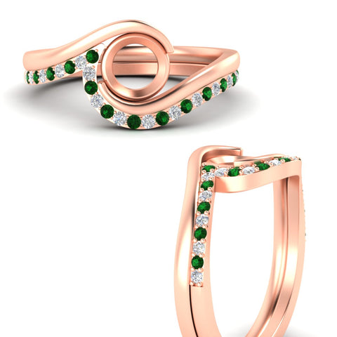 semi-mount-swirl-emerald-wedding-band-set-in-rose-gold-fdens7806smgemgrangle3-nl-rg.jpg?v=1759906665