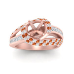 Load image into Gallery viewer, semi-mount-swirl-halo-diamond-and-orange-sapphire-engagement-ring-with-baguette-in-FD10355SMRGSAORANGLE3-NL-RG
