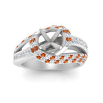 Load image into Gallery viewer, semi-mount-swirl-halo-diamond-and-orange-sapphire-engagement-ring-with-baguette-in-FD10355SMRGSAORANGLE3-NL-WG
