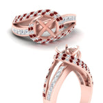 Load image into Gallery viewer, semi-mount-swirl-halo-diamond-and-ruby-engagement-ring-with-baguette-in-FD10355SMRGRUDRANGLE3-NL-RG

