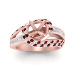 Load image into Gallery viewer, semi-mount-swirl-halo-diamond-and-ruby-engagement-ring-with-baguette-in-FD10355SMRGRUDRANGLE3-NL-RG
