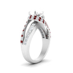 Load image into Gallery viewer, semi-mount-swirl-halo-diamond-and-ruby-engagement-ring-with-baguette-in-FD10355SMRGRUDRANGLE3-NL-WG
