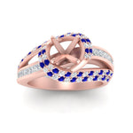 Load image into Gallery viewer, semi-mount-swirl-halo-diamond-and-sapphire-engagement-ring-with-baguette-in-FD10355SMRGSABLANGLE3-NL-RG
