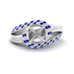 Load image into Gallery viewer, semi-mount-swirl-halo-diamond-and-sapphire-engagement-ring-with-baguette-in-FD10355SMRGSABLANGLE3-NL-WG
