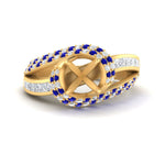 Load image into Gallery viewer, semi-mount-swirl-halo-diamond-and-sapphire-engagement-ring-with-baguette-in-FD10355SMRGSABLANGLE3-NL-YG
