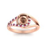 Load image into Gallery viewer, Swirl Split Semi Mount Ring For Women