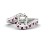 Load image into Gallery viewer, semi-mount-swirl-pink-sapphire-wedding-band-set-in-white-gold-fdens7806smgsadrpi-nl-wg.jpg?v=1759906664
