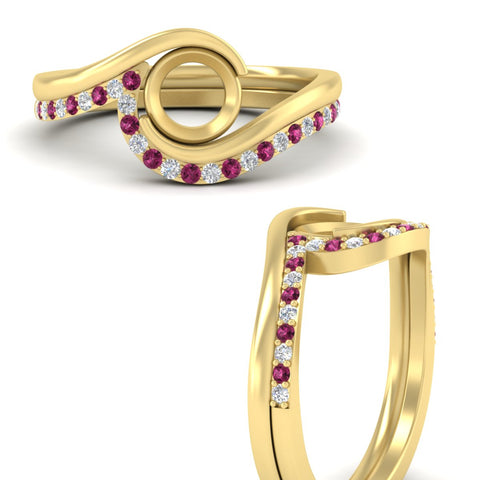 semi-mount-swirl-pink-sapphire-wedding-band-set-in-yellow-gold-fdens7806smgsadrpiangle3-nl-yg