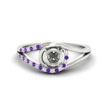 Load image into Gallery viewer, Swirl Split Semi Mount Ring For Women