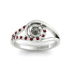 Load image into Gallery viewer, Swirl Split Semi Mount Ring For Women