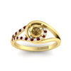 Load image into Gallery viewer, Swirl Split Semi Mount Ring For Women