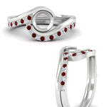 Load image into Gallery viewer, semi-mount-swirl-ruby-wedding-band-set-in-white-gold-fdens7806smgrudrangle3-nl-wg.jpg?v=1759906665
