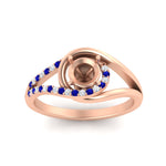 Load image into Gallery viewer, Swirl Split Semi Mount Ring For Women