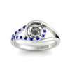 Load image into Gallery viewer, Swirl Split Semi Mount Ring For Women