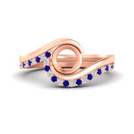 Load image into Gallery viewer, semi-mount-swirl-sapphire-wedding-band-set-in-rose-gold-fdens7806smgsabl-nl-rg.jpg?v=1759906664
