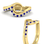 Load image into Gallery viewer, semi-mount-swirl-sapphire-wedding-band-set-in-yellow-gold-fdens7806smgsablangle3-nl-yg.jpg?v=1759906665
