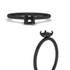 Load image into Gallery viewer, semi-mount-thin-classic-solitaire-engagement-ring-in-black-gold-fdens9358smrangle3-nl-bg