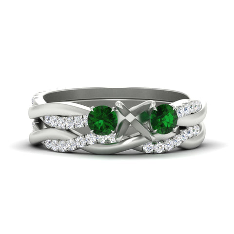 semi-mount-three-stone-twisted-emerald-wedding-band-in-white-gold-fdens3301smgemgrsleep-nl-wg.jpg
