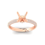 Load image into Gallery viewer, semi-mount-triple-row-underhalo-pave-engagement-ring-in-rose-gold-fd11557smr-nl-rg.jpg
