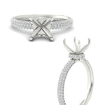 Load image into Gallery viewer, semi-mount-triple-row-underhalo-pave-engagement-ring-in-white-gold-fd11557smr-nl-wg.jpg
