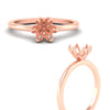 Load image into Gallery viewer, Semi Mount Tulip Six Prong Solitaire Engagement Ring