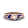 Load image into Gallery viewer, semi-mount-twisted-diamond-bridal-set-with-blue-sapphire-in-14K-rose-gold-FD8300RSMGSABL-NL-RG.jpg